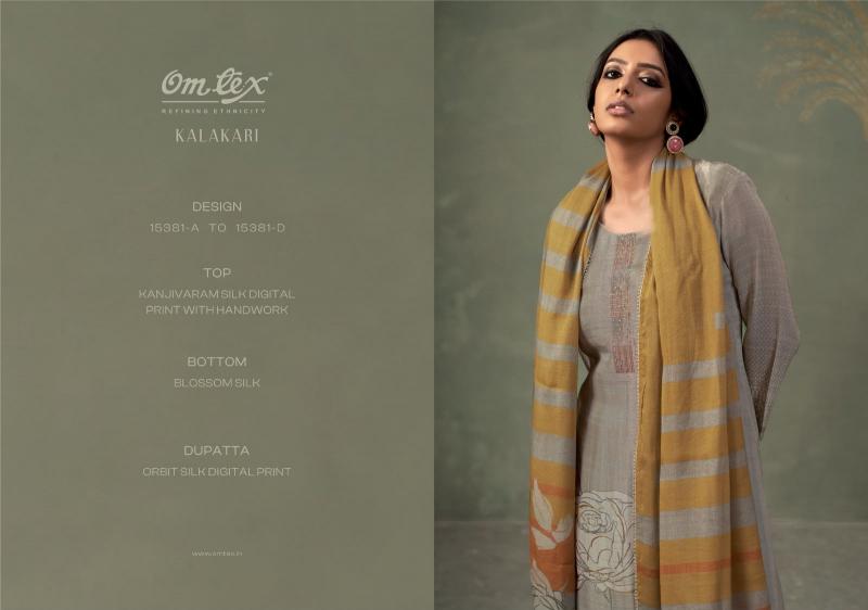Omtex kalakari wholesale partywear unstitched dress material